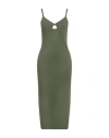 Khaite Woman Maxi Dress Military Green Size M Viscose, Polyester