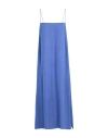 Khaite Woman Midi Dress Azure Size 4 Silk In Blue