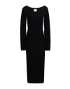 Khaite Woman Midi Dress Black Size L Viscose, Polyester In Black