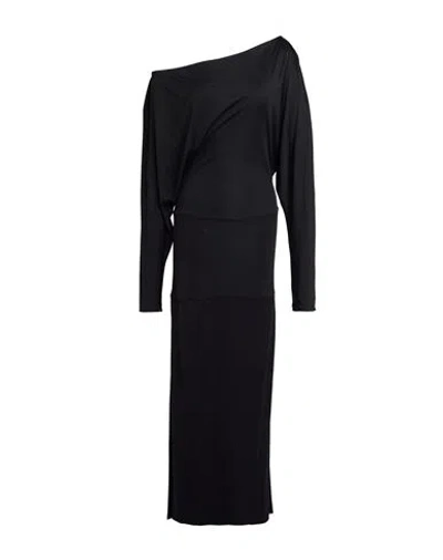 Khaite Woman Midi Dress Black Size M Viscose
