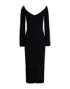 Khaite Woman Midi Dress Black Size M Viscose, Polyester