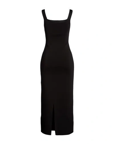 Khaite Woman Midi Dress Black Size S Viscose, Polyamide, Elastane