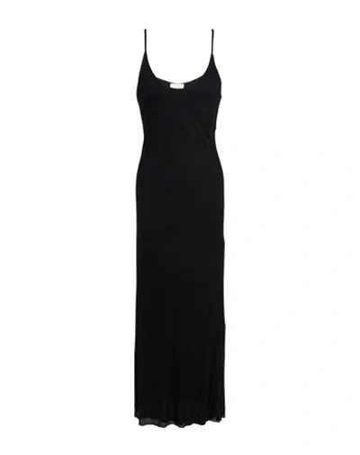 Khaite Woman Midi Dress Black Size Xs Viscose