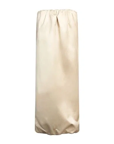 Khaite Woman Midi Dress Cream Size 2 Cotton, Viscose In White