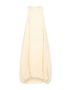 Khaite Woman Midi Dress Ivory Size 6 Silk, Nylon In Neutral
