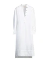 Khaite White Cotton Dress In White