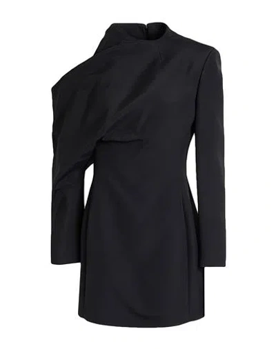 KHAITE KHAITE WOMAN MINI DRESS BLACK SIZE 6 VISCOSE, POLYAMIDE