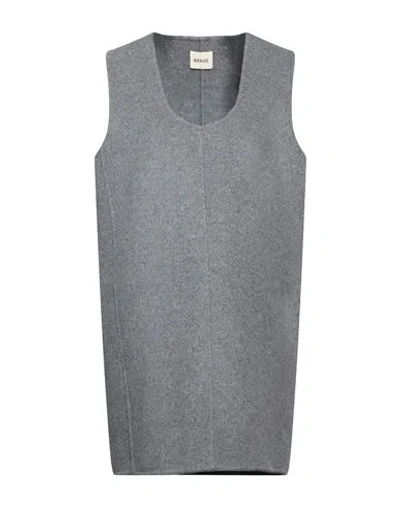 Khaite Woman Mini Dress Grey Size Xs Wool In Gray