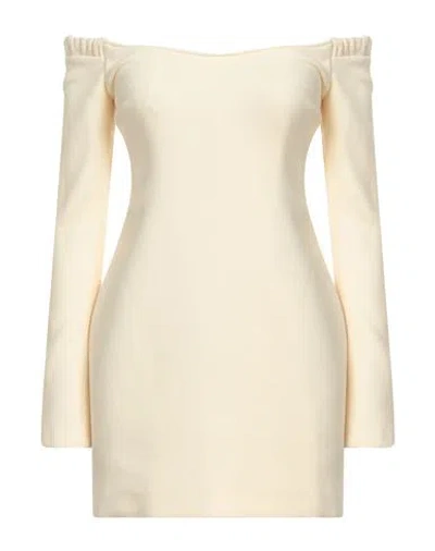 Khaite Woman Short Dress Ivory Size S Virgin Wool In White