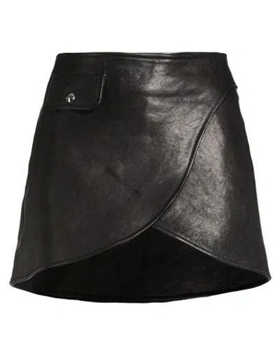 Khaite Woman Mini Skirt Black Size 4 Lambskin