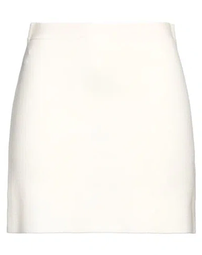 Khaite Woman Mini Skirt Ivory Size M Wool, Polyamide