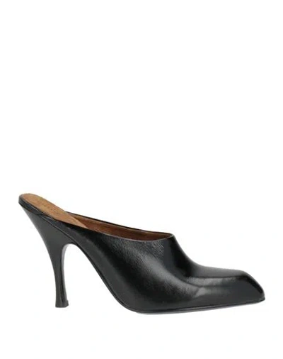 Khaite Woman Mules & Clogs Black Size 6 Leather