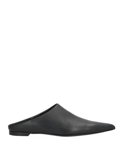 Khaite Woman Mules & Clogs Black Size 8 Leather