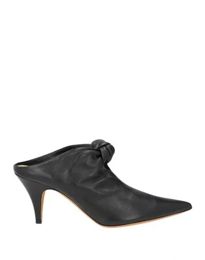 Khaite Woman Mules & Clogs Black Size 8.5 Leather