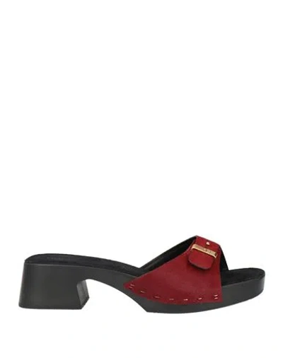 Khaite Woman Mules & Clogs Brick Size 10 Leather In Red