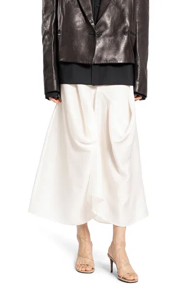 Khaite Woman Off-white Skirts