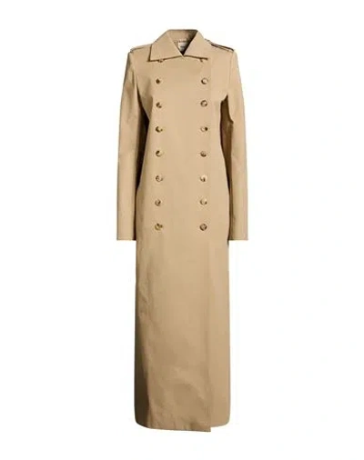Khaite Woman Overcoat & Trench Coat Sand Size 6 Polyamide, Cotton, Elastane