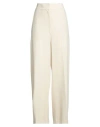 Khaite Womens Cream Cambie Two-slip-pockets Straight-leg High-rise Stretch-woven Blend Trousers In Beige