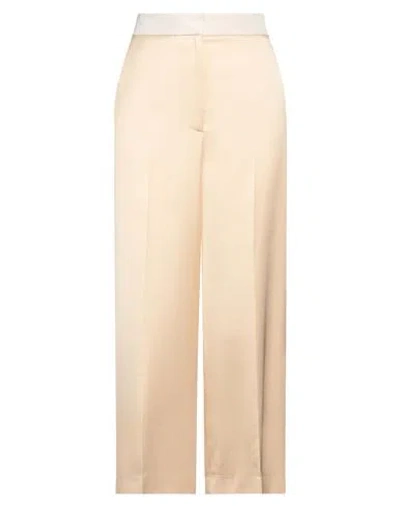 Khaite Woman Pants Beige Size 10 Viscose, Virgin Wool