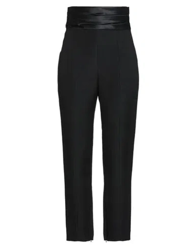 Khaite Woman Pants Black Size 12 Viscose, Nylon, Cotton