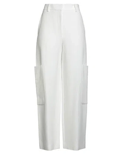 KHAITE KHAITE WOMAN PANTS OFF WHITE SIZE 4 VISCOSE, POLYAMIDE