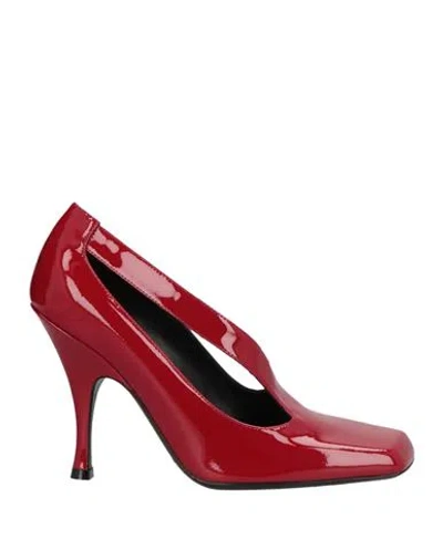 Khaite Woman Pumps Garnet Size 8 Leather In Red