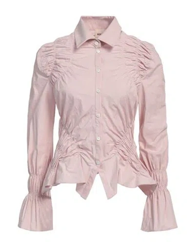 Khaite Woman Shirt Antique Rose Size 4 Cotton In Pink