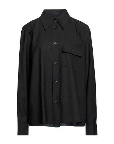 Khaite Woman Shirt Black Size 2 Virgin Wool