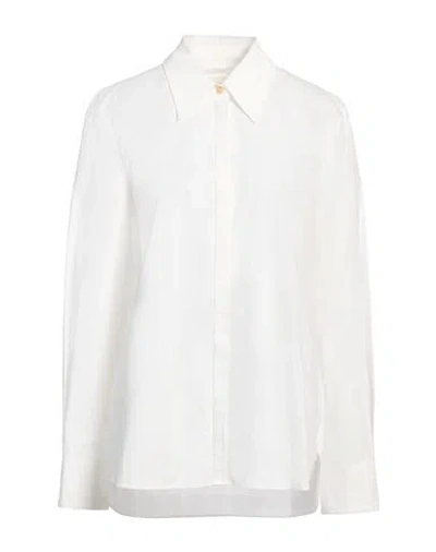 Khaite Woman Shirt White Size 4 Cotton