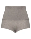 Khaite Belinda Stretch-cashmere Shorts In Grey