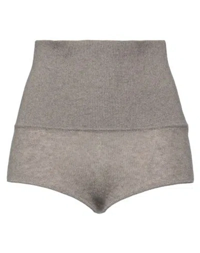 Khaite Belinda Stretch-cashmere Shorts In Grey