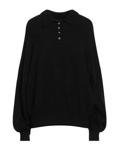 Khaite Woman Sweater Black Size L Cashmere, Elastane