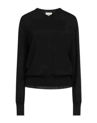 KHAITE KHAITE WOMAN SWEATER BLACK SIZE L WOOL, POLYAMIDE