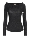 Khaite Woman Sweater Black Size Xs Virgin Wool, Polyester, Metallic Fiber, Polyamide, Elastane In Black