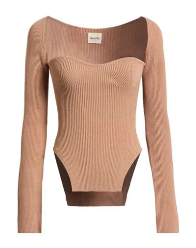 Khaite Woman Sweater Blush Size M Viscose, Polyester In Brown