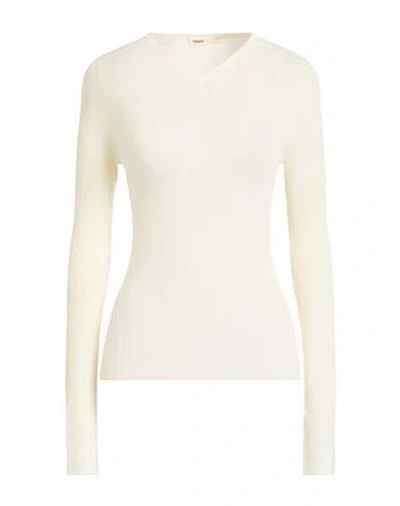 Khaite Woman Sweater Cream Size M Wool, Polyamide, Polyurethane In White