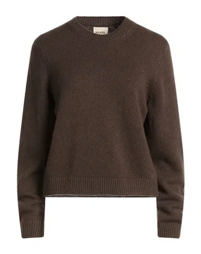 Khaite Woman Sweater Dark Brown Size L Cashmere