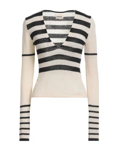 Khaite Woman Sweater Garnet Size M Cashmere In White