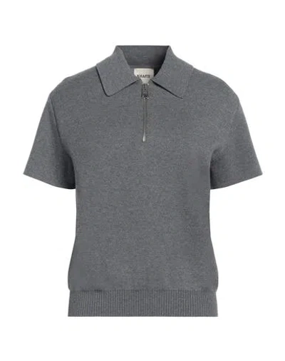 Khaite Woman Sweater Grey Size L Wool, Polyamide In Gray