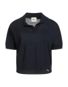 Khaite Morgane Short-sleeved Polo T-shirt In Blue