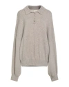 Khaite Woman Sweater Taupe Size L Cashmere, Elastane In Gray
