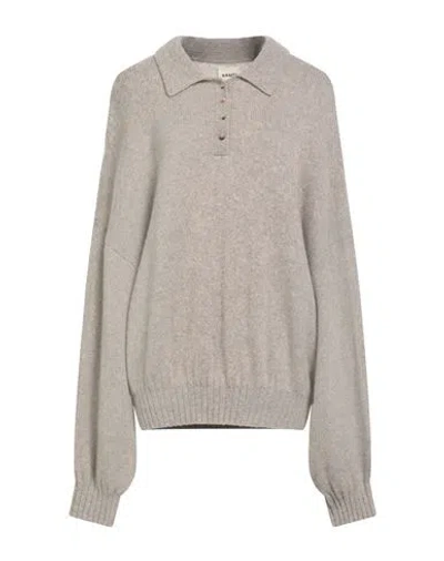 Khaite Woman Sweater Taupe Size L Cashmere, Elastane In Gray