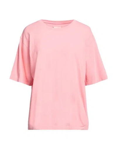 Khaite Woman T-shirt Pink Size Xs Cotton