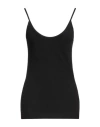 Khaite Woman Top Black Size L Viscose In Black
