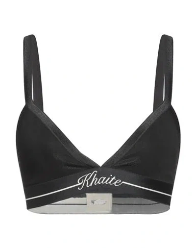 Khaite Woman Top Black Size M Viscose, Polyamide, Elastane