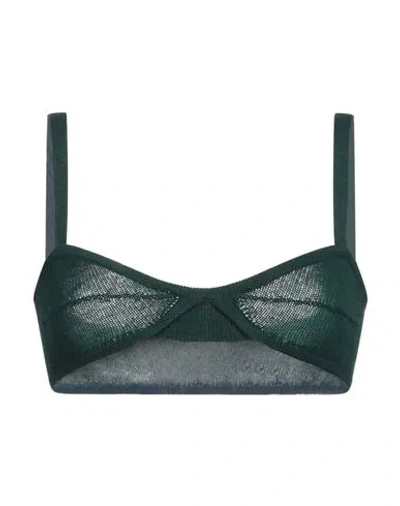 Khaite Woman Top Dark Green Size S Cashmere