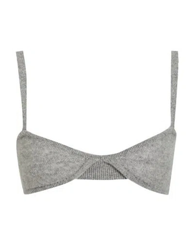 Khaite Woman Top Grey Size M Cashmere