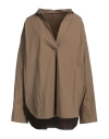 Khaite Woman Top Khaki Size 4 Cotton