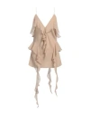 Khaite Woman Top Sand Size 4 Silk In Beige