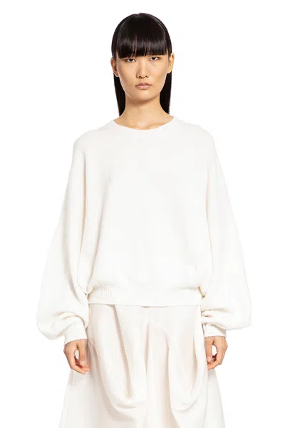 Khaite Woman White Knitwear